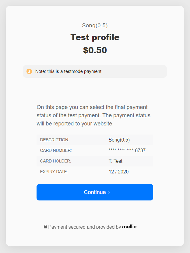 iDeal - Mollie payment page